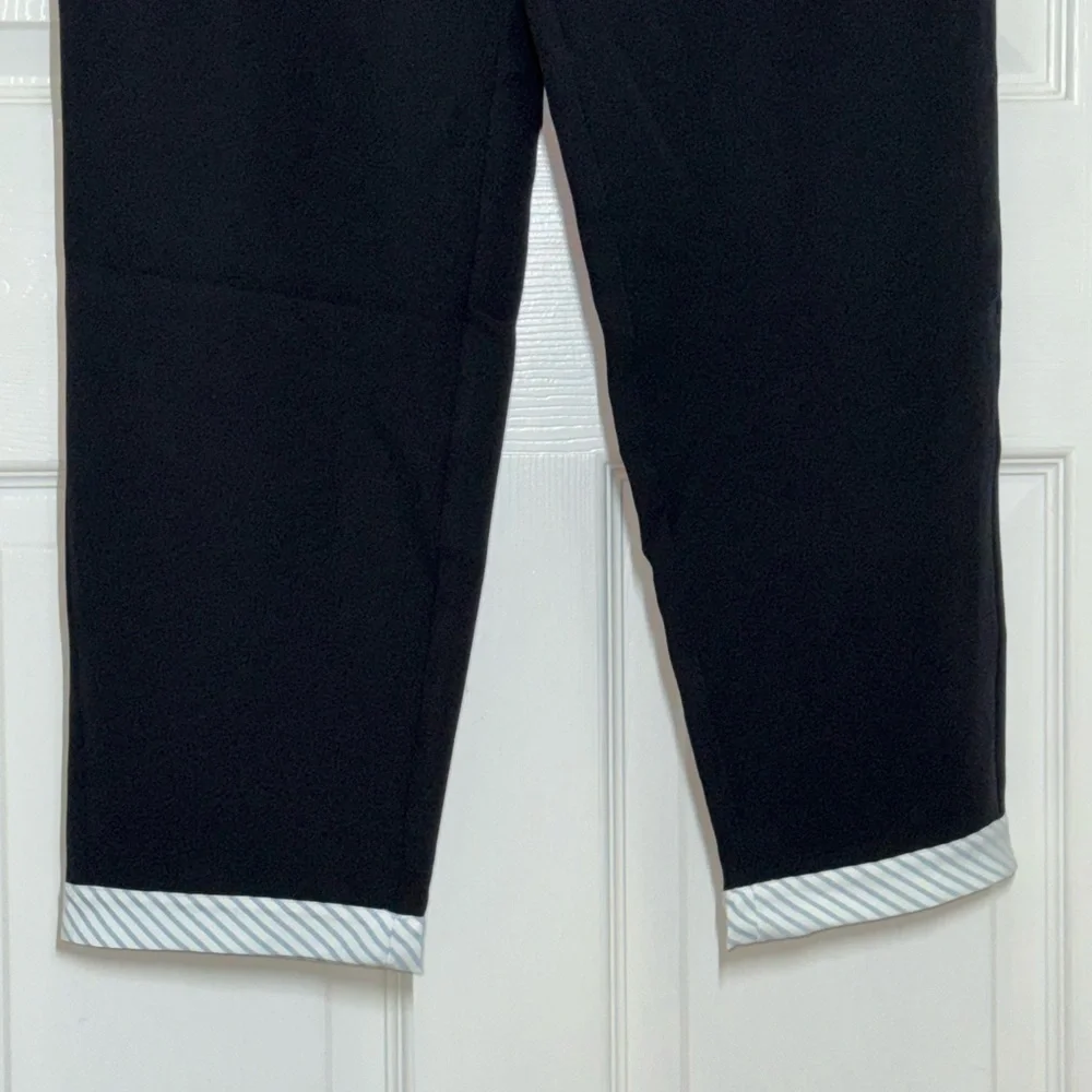 L36 Black High-Waisted Dress Pants with Relaxed Fit